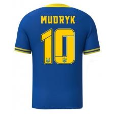 Футболка сборной Украины (выездная) 2021-2024 (с картой Украины) Мудрик - фото 1