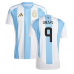 Футболка сборной Аргентины 2024-2025 (основная) Креспо. Шорты в подарок!