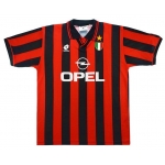 Ретро футболка Милан 1996-1997 (основная) Давидс, Йеспер, Баджо и другие. Доставка ~ 2-3 недели. Топ-качество!