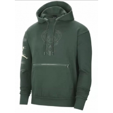 Баскетбольне флісове худі NBA-AJ (S, M, L, XL, 2XL) Мілуокі Бакс. Доставка 2-3тижні - фото 1
